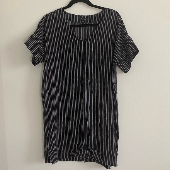 Madewell Novel Dress in Chalkboard Stripe - Picture 4 of 9